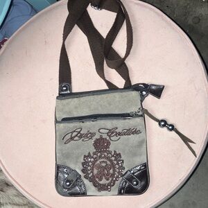 Juicy Couture olive green and Brown Crossbody Bag